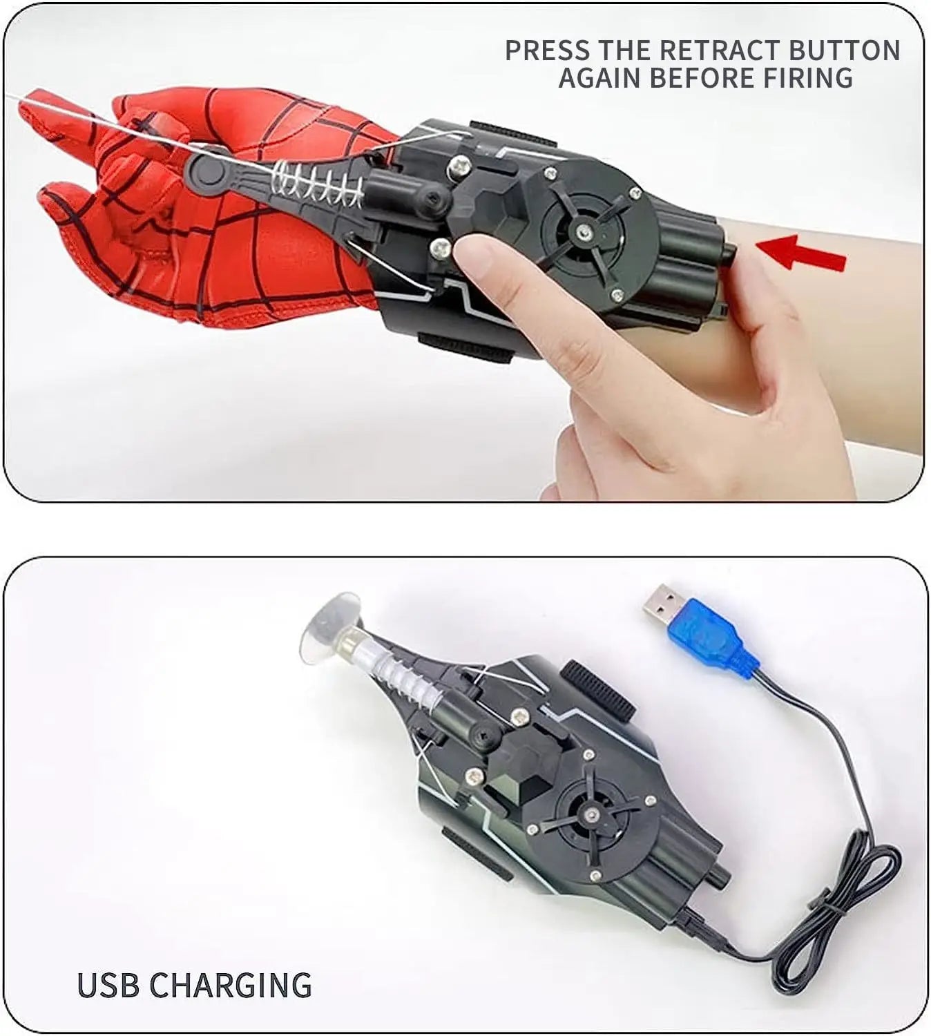 SpiderCompanion Web Shooter, for Kids Superhero Fans Gift